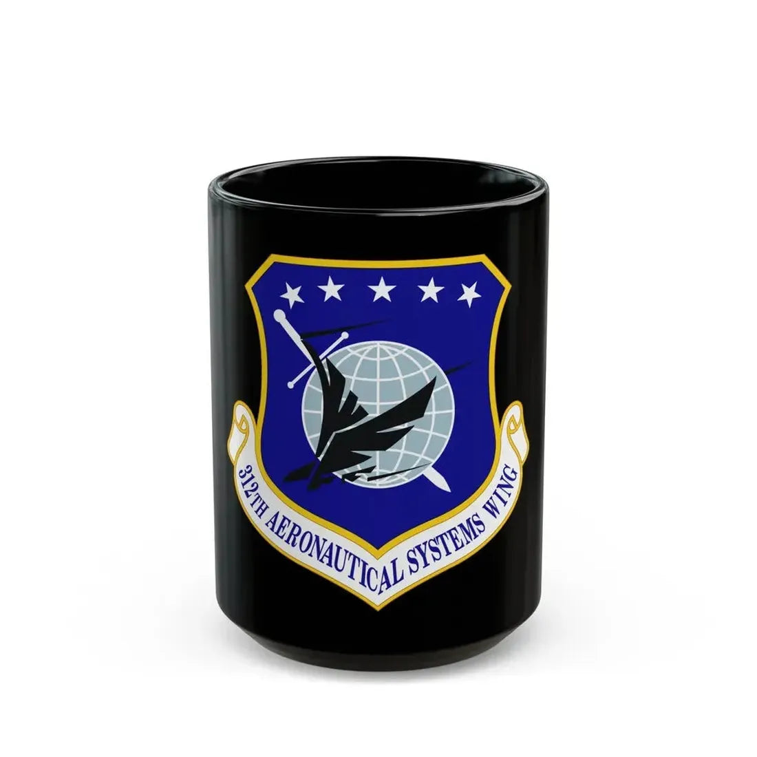 312th Aeronautical Systems Wing (U.S. Air Force) Black Coffee Mug 15oz - Go Mug Yourself