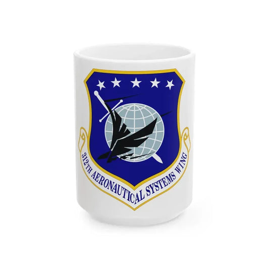 312th Aeronautical Systems Wing (U.S. Air Force) White Coffee Mug 15oz - Go Mug Yourself