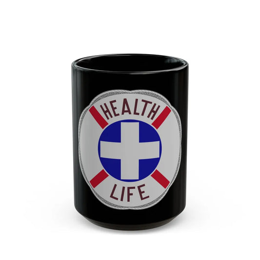 313 Hospital Center (U.S. Army) Black Coffee Mug-15oz-Go Mug Yourself