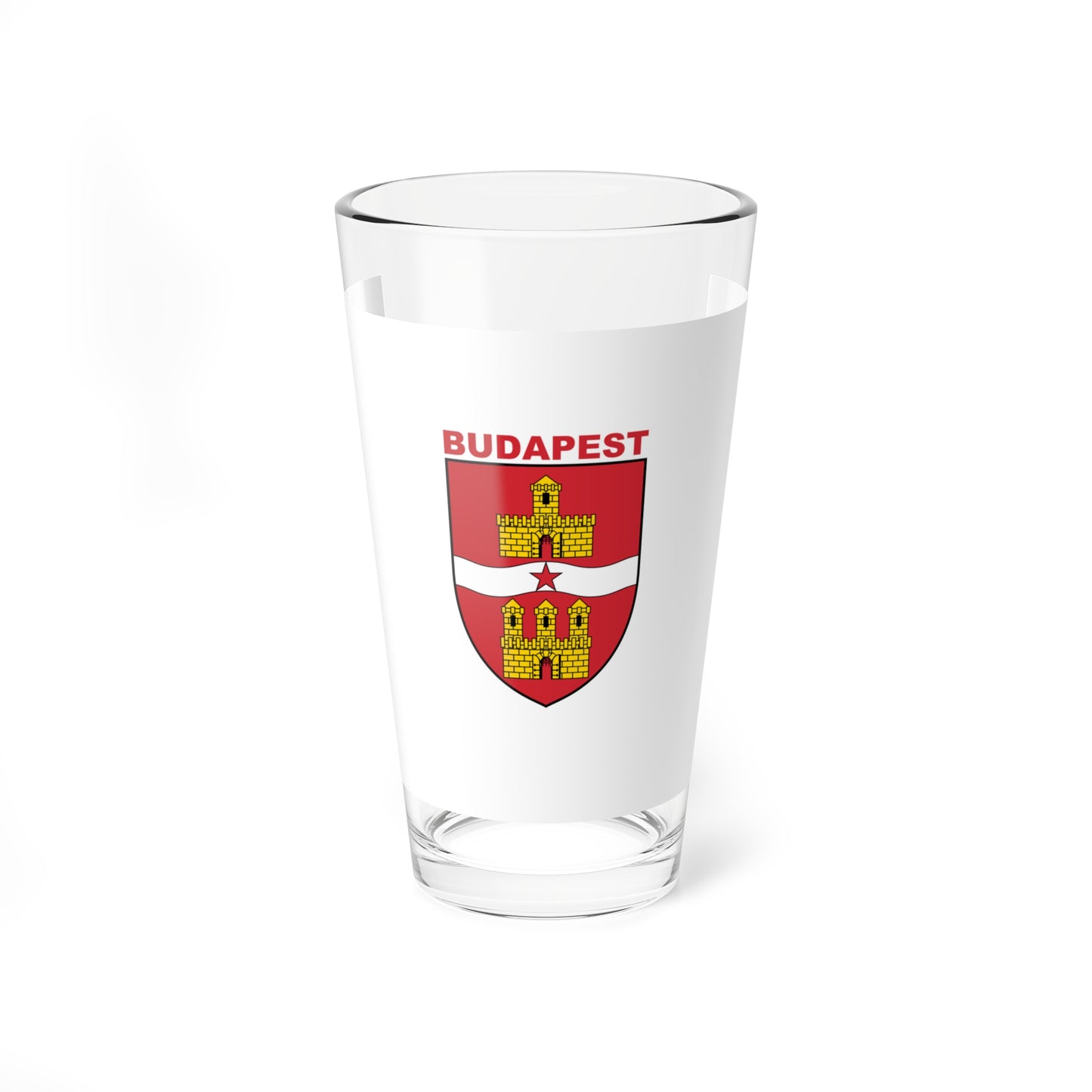 Flag of Budapest 1984-1990 (Hungary) Pint Glass 16oz