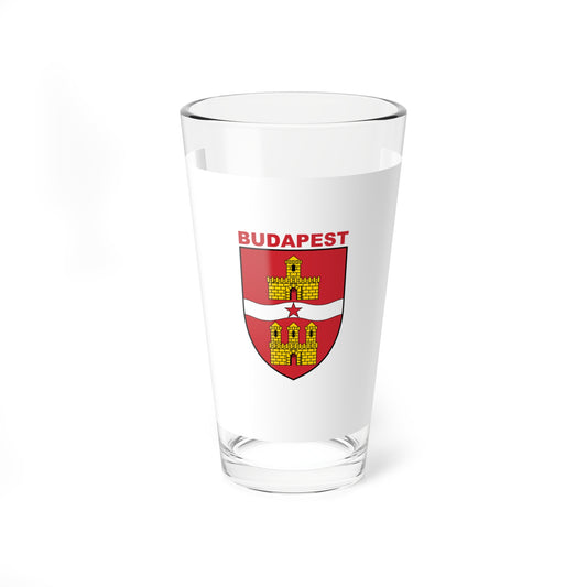 Flag of Budapest 1984-1990 (Hungary) Pint Glass 16oz