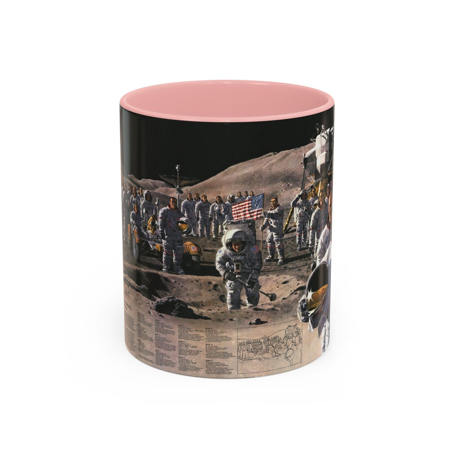 Space - Teammates in Mankind's Greatest Adventure (1973) (Map) Accent Coffee Mug