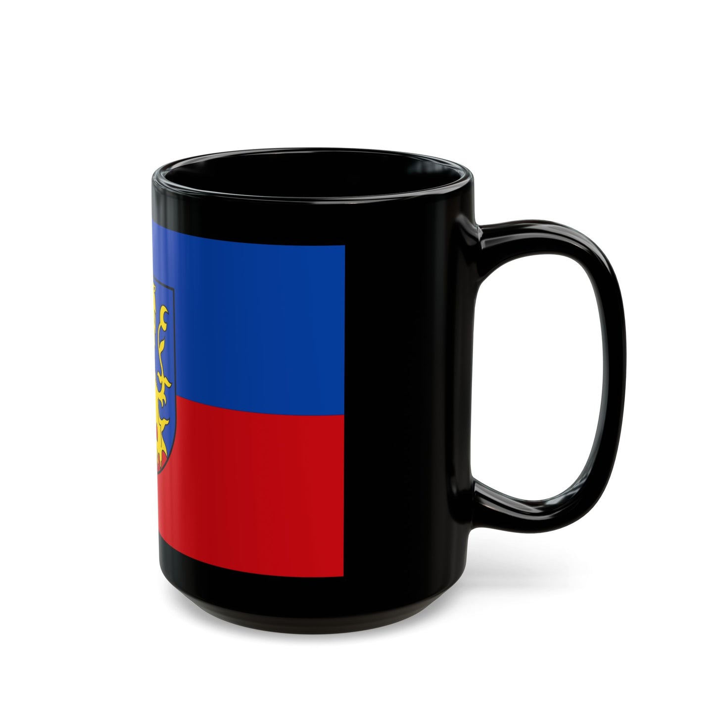 Flag of Rhein Lahn Kreis Germany - Black Coffee Mug-Go Mug Yourself