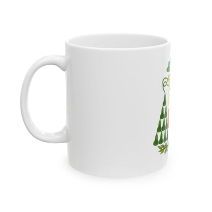 Historical Coat of Arms of Ecclesiastic Co-Prince of Andorra - White Coffee Mug