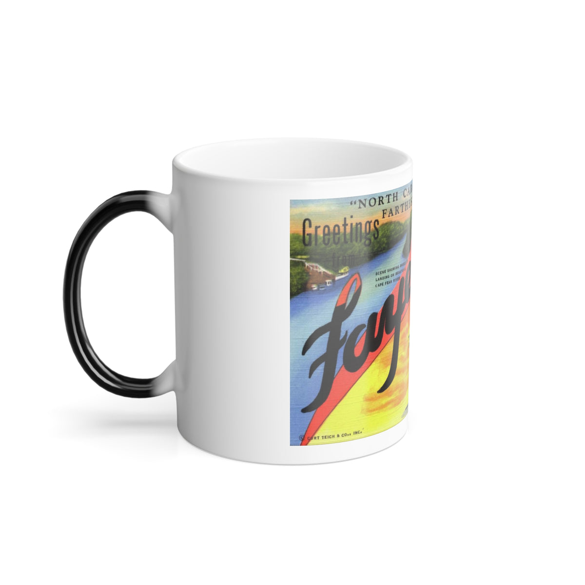 Greetings from Fayetteville N C (Greeting Postcards) Color Changing Mug 11oz