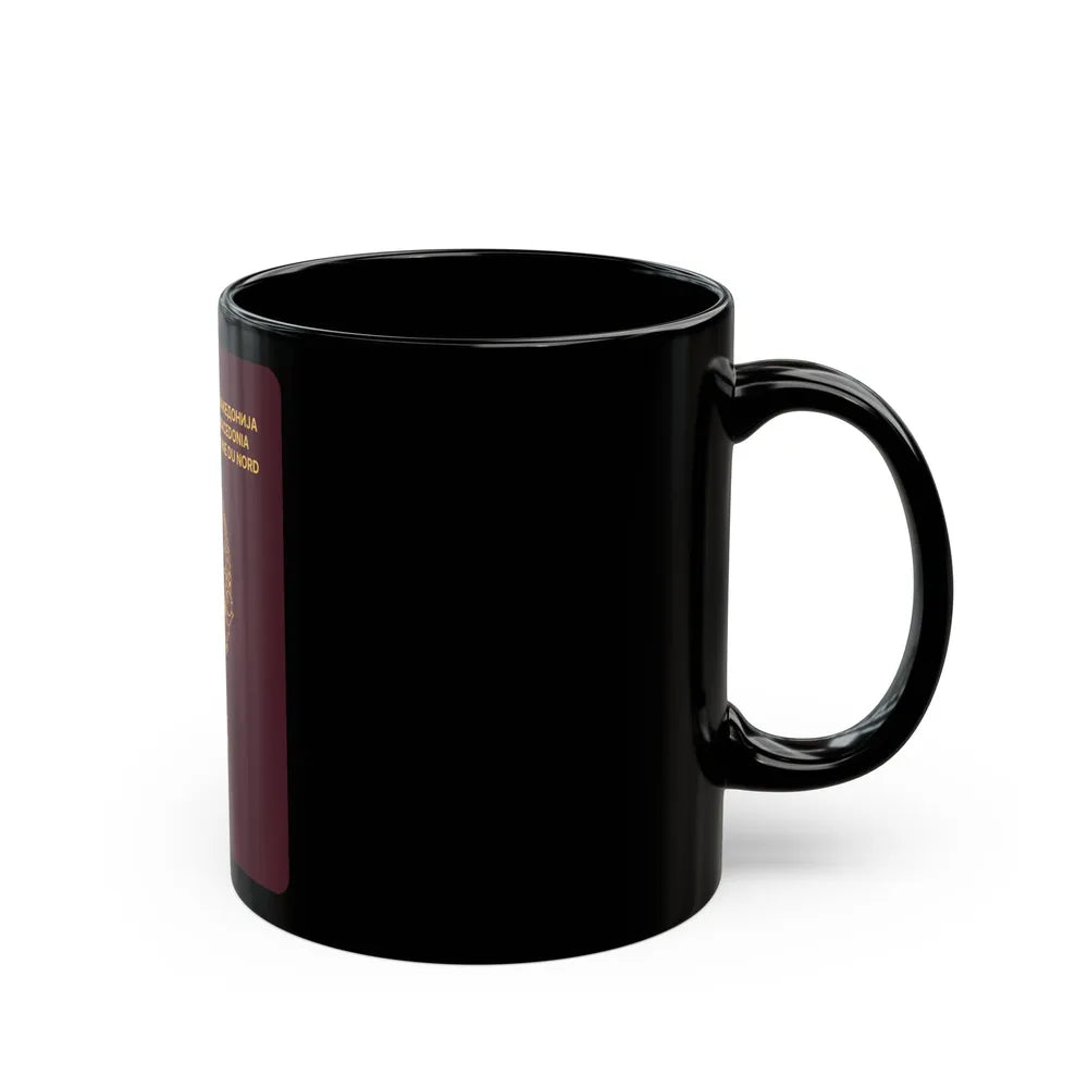 Macedonian Passport - Black Coffee Mug-Go Mug Yourself