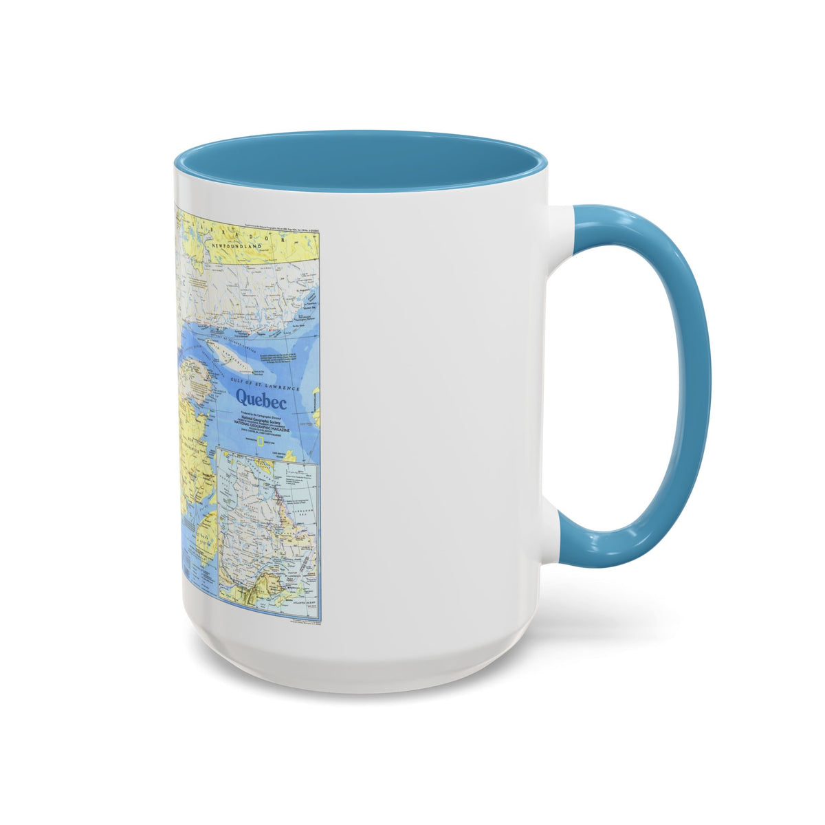 Canada - Quebec 1 (1991) (Map) Accent Coffee Mug