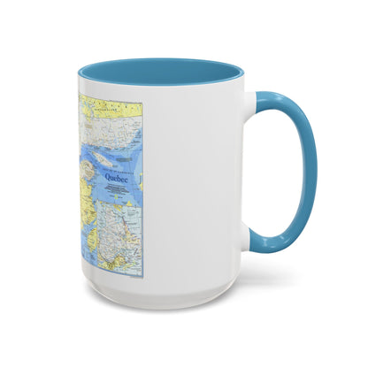 Canada - Quebec 1 (1991) (Map) Accent Coffee Mug