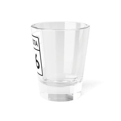 MN-216 1948 (Minnesota) (Road Sign) Shot Glass 1.5oz