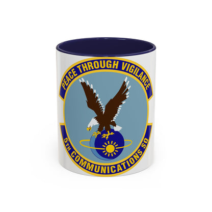 5th Communications Squadron (U.S. Air Force) Accent Coffee Mug