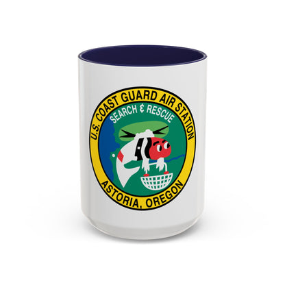 USCG Air Station Astoria (U.S. Coast Guard) Accent Coffee Mug