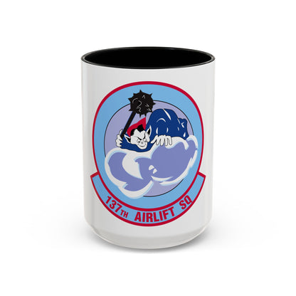 137 Airlift Squadron (U.S. Air Force) Accent Coffee Mug
