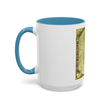 USA - New York City (1939) (Map) Accent Coffee Mug