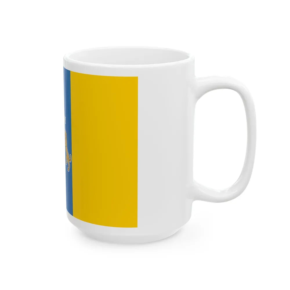 Flag of the Canary Islands Spain - White Coffee Mug-Go Mug Yourself