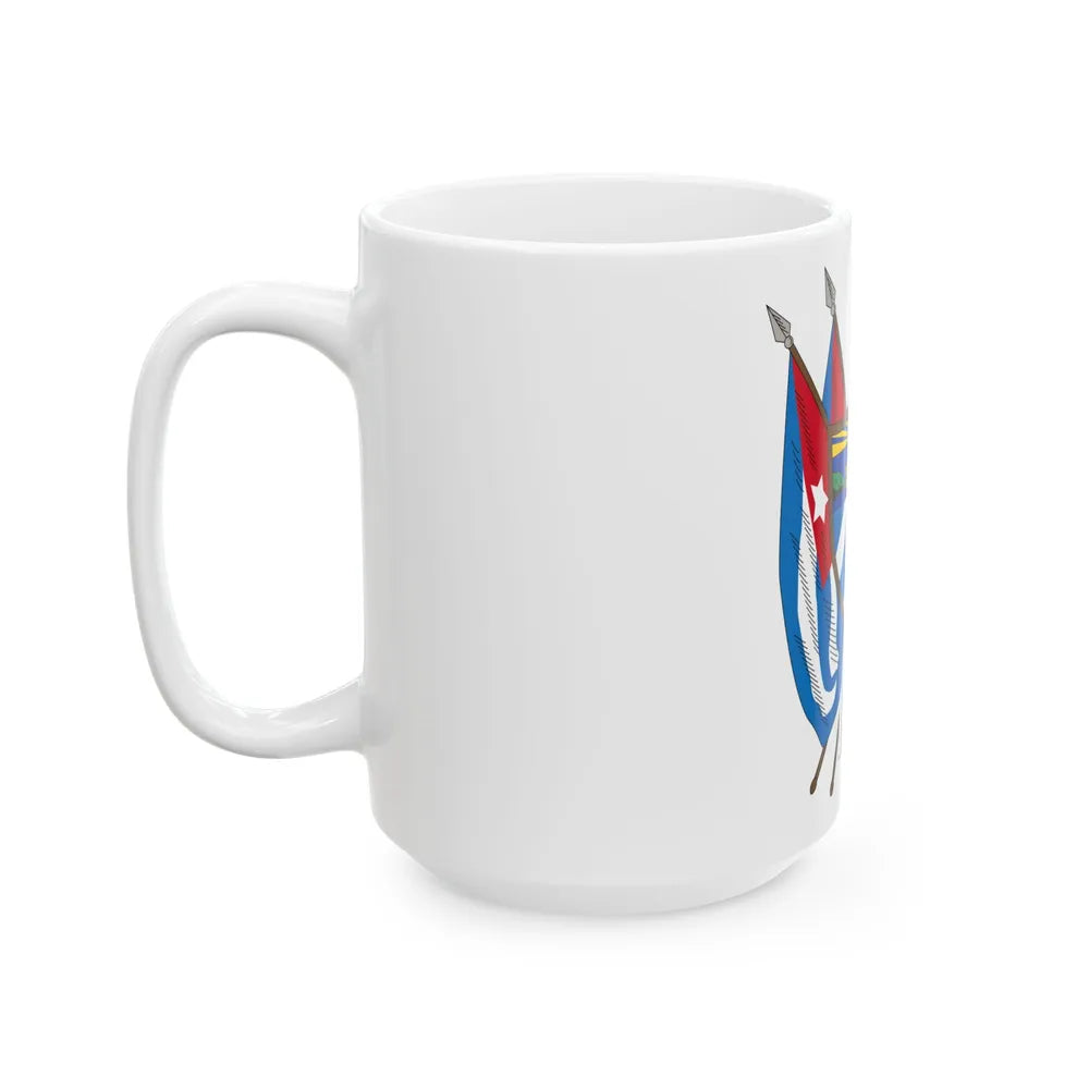 Coat of arms of Cuba (19th century) - White Coffee Mug-Go Mug Yourself