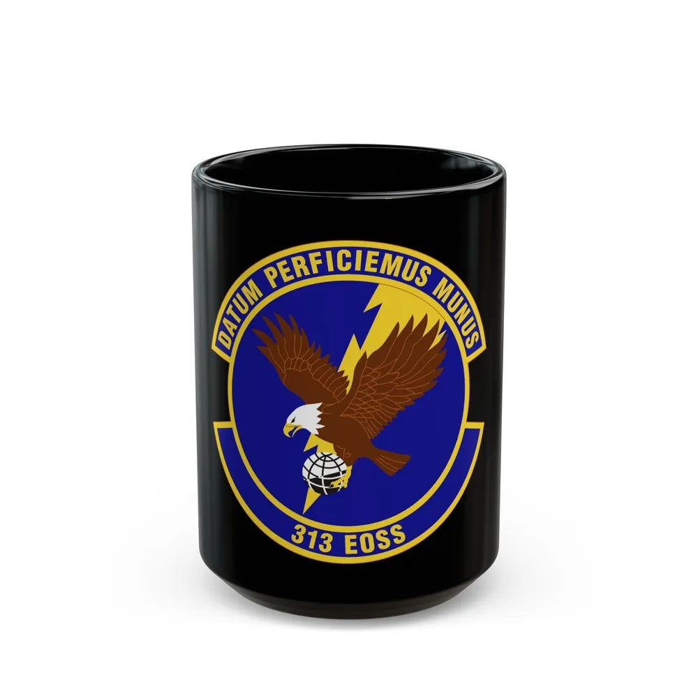 313th Expeditionary Operations Support Squadron (U.S. Air Force) Black Coffee Mug-15oz-Go Mug Yourself