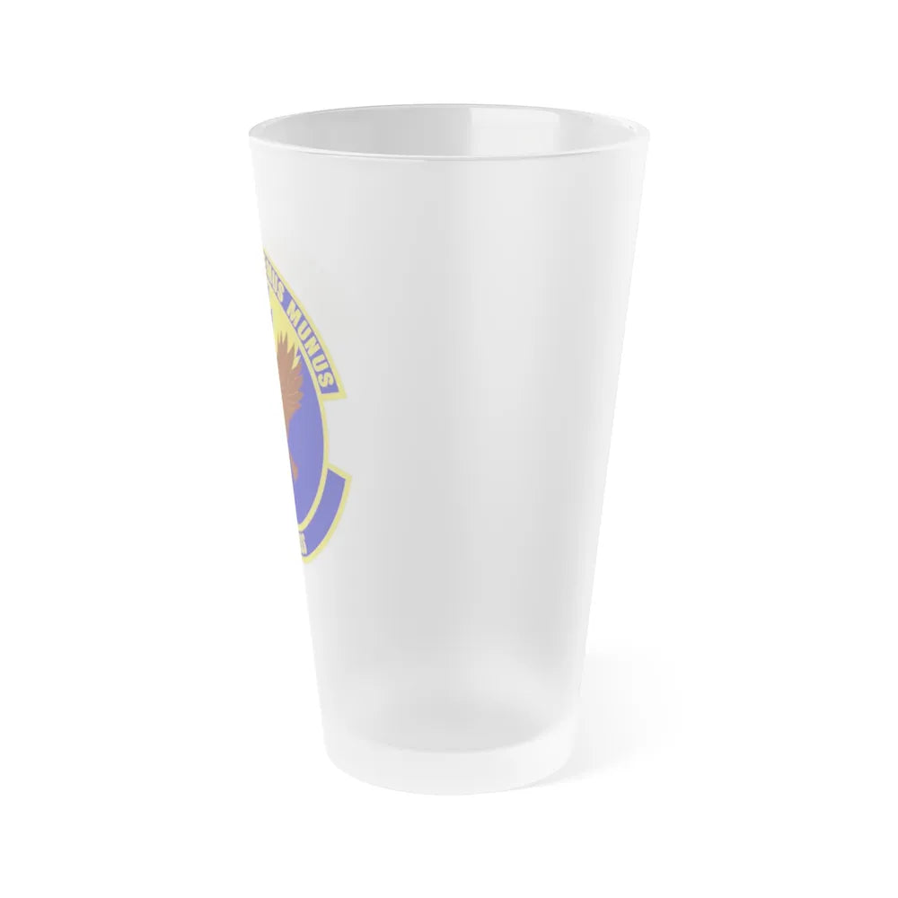 313th Expeditionary Operations Support Squadron (U.S. Air Force) Frosted Pint Glass 16oz-Go Mug Yourself