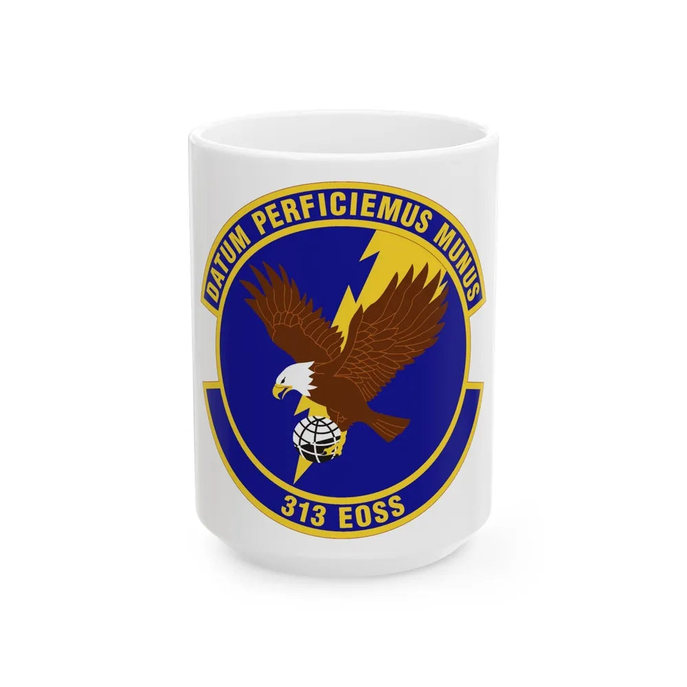 313th Expeditionary Operations Support Squadron (U.S. Air Force) White Coffee Mug-15oz-Go Mug Yourself