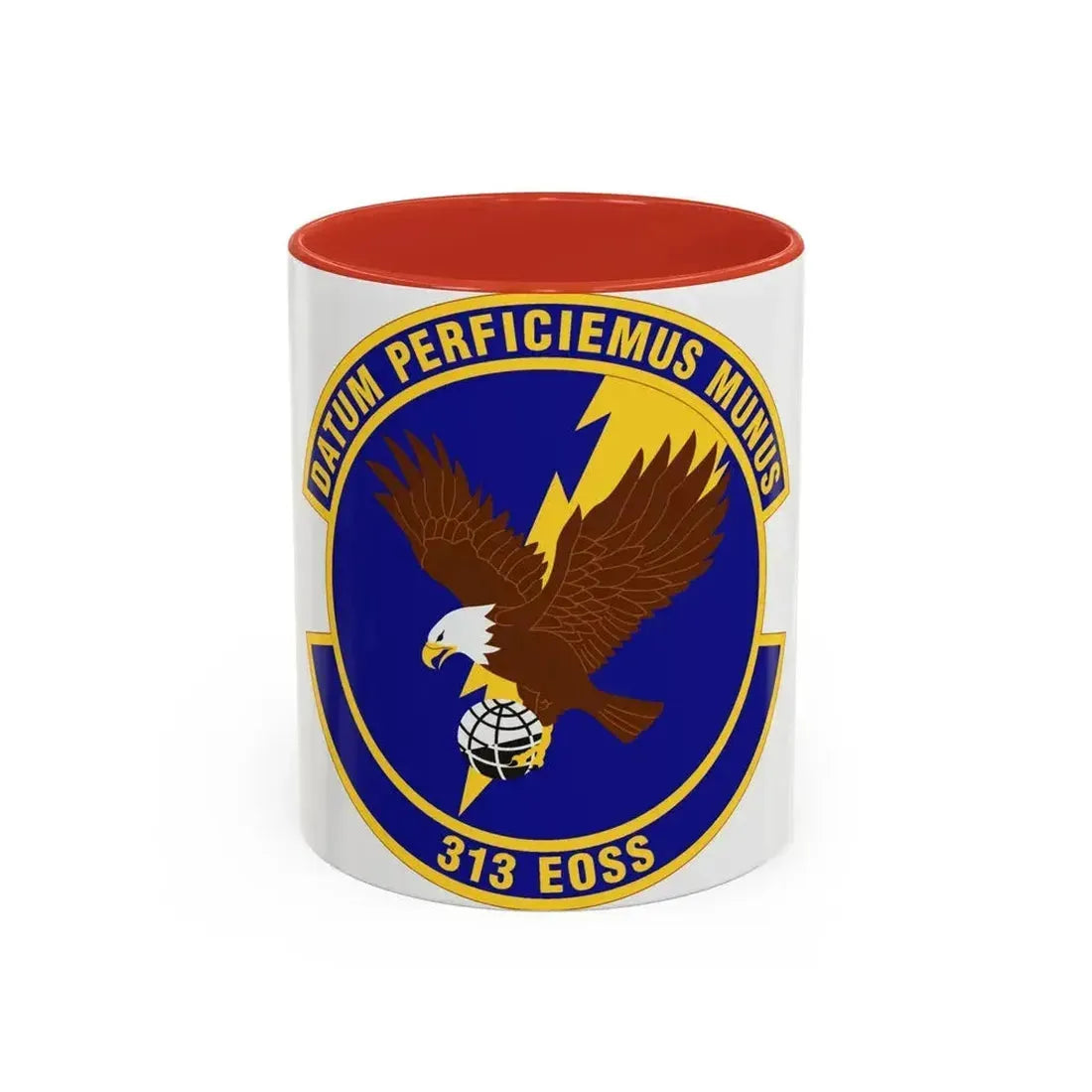 313th Expeditionary Operations Support Squadron (U.S. Air Force) Accent Coffee Mug 11oz Red - Go Mug Yourself