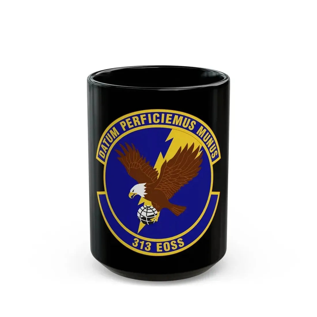 313th Expeditionary Operations Support Squadron (U.S. Air Force) Black Coffee Mug 15oz - Go Mug Yourself