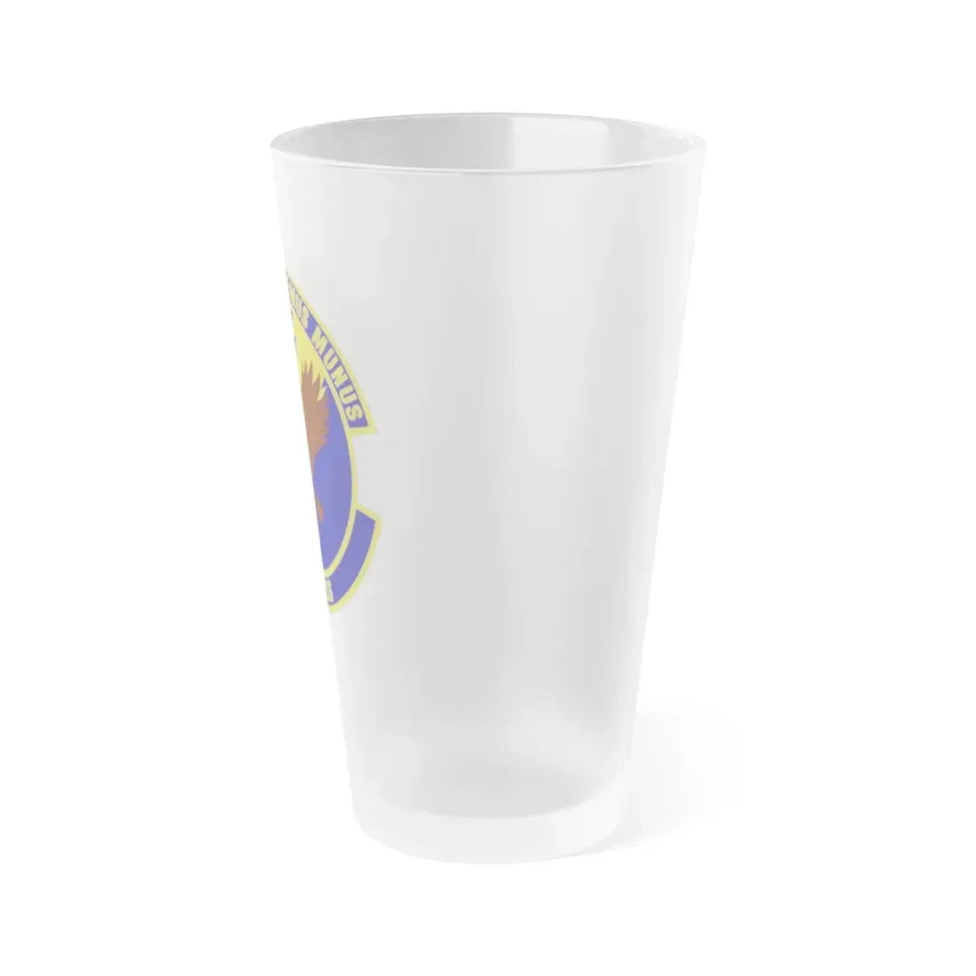 313th Expeditionary Operations Support Squadron (U.S. Air Force) Frosted Pint Glass 16oz - Go Mug Yourself
