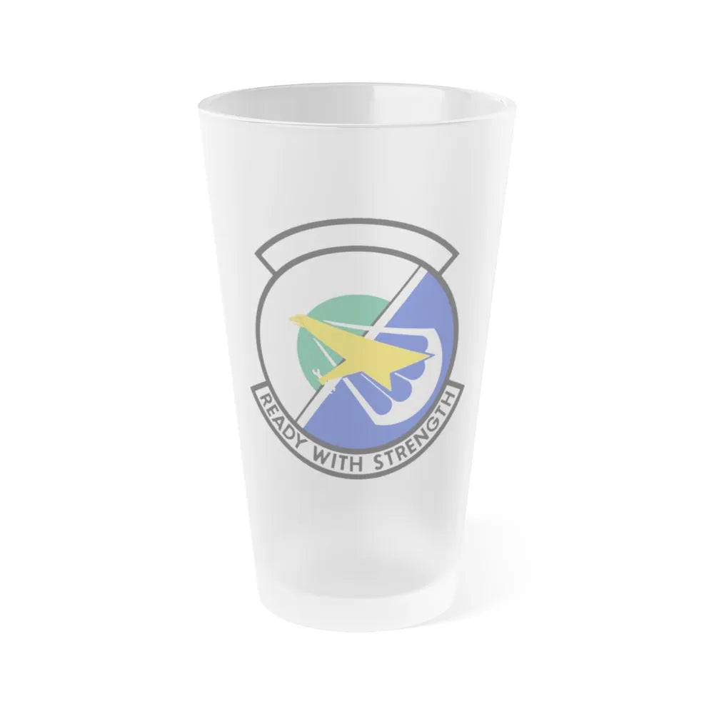 314 Aircraft Maintenance Squadron AETC (U.S. Air Force) Frosted Pint Glass 16oz-16oz-Frosted-Go Mug Yourself