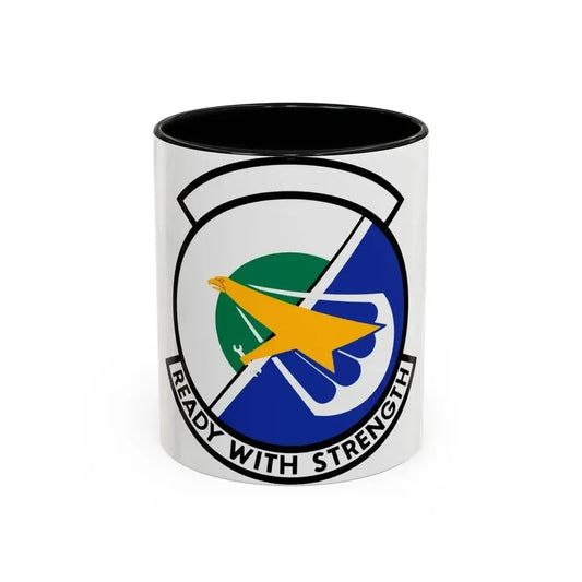 314 Aircraft Maintenance Squadron AETC (U.S. Air Force) Accent Coffee Mug 11oz Black - Go Mug Yourself