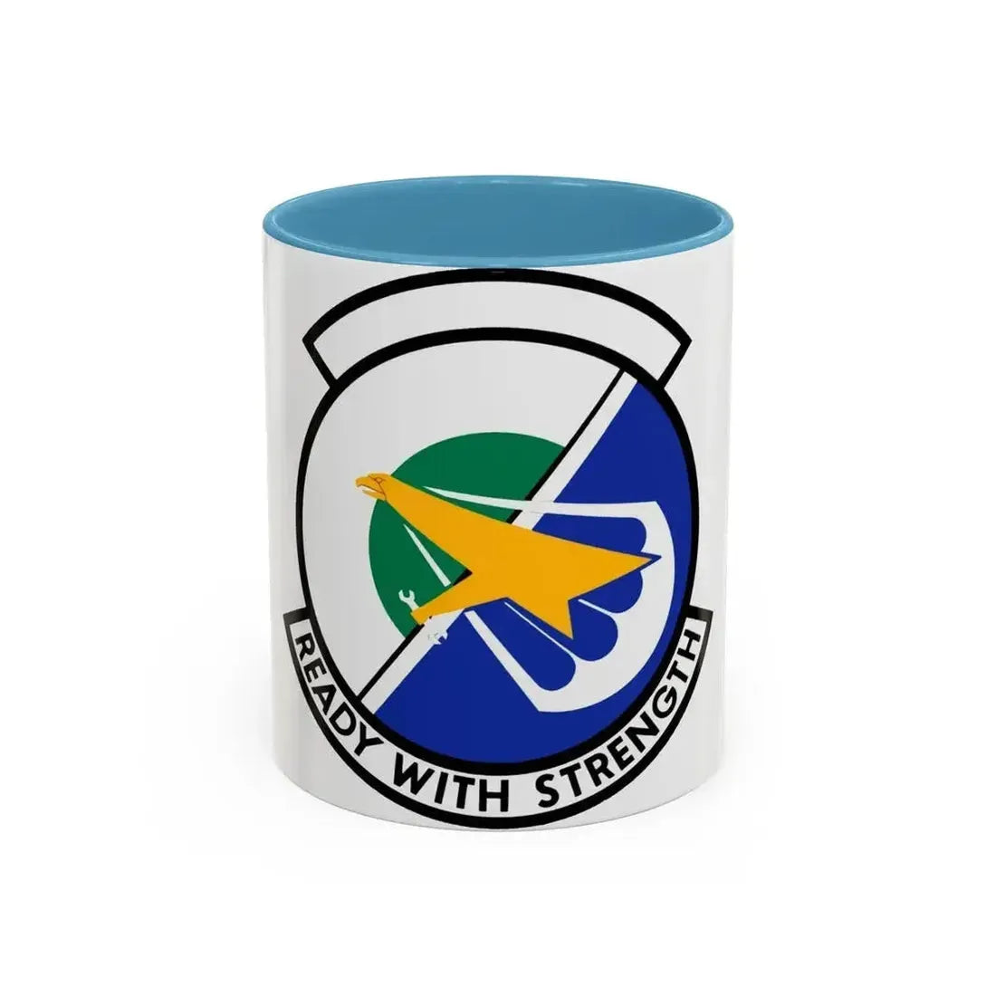 314 Aircraft Maintenance Squadron AETC (U.S. Air Force) Accent Coffee Mug 11oz Light Blue - Go Mug Yourself