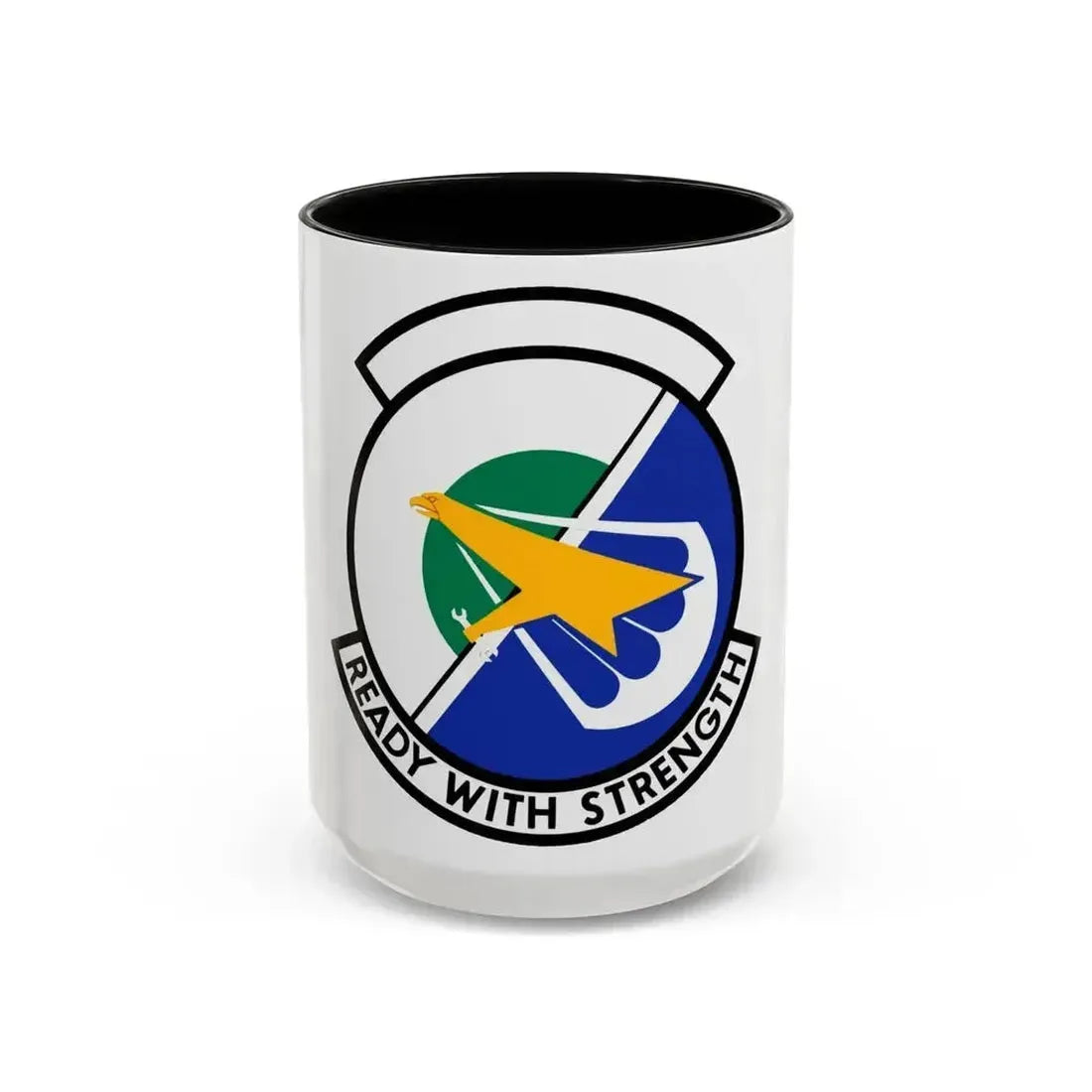 314 Aircraft Maintenance Squadron AETC (U.S. Air Force) Accent Coffee Mug 15oz Black - Go Mug Yourself