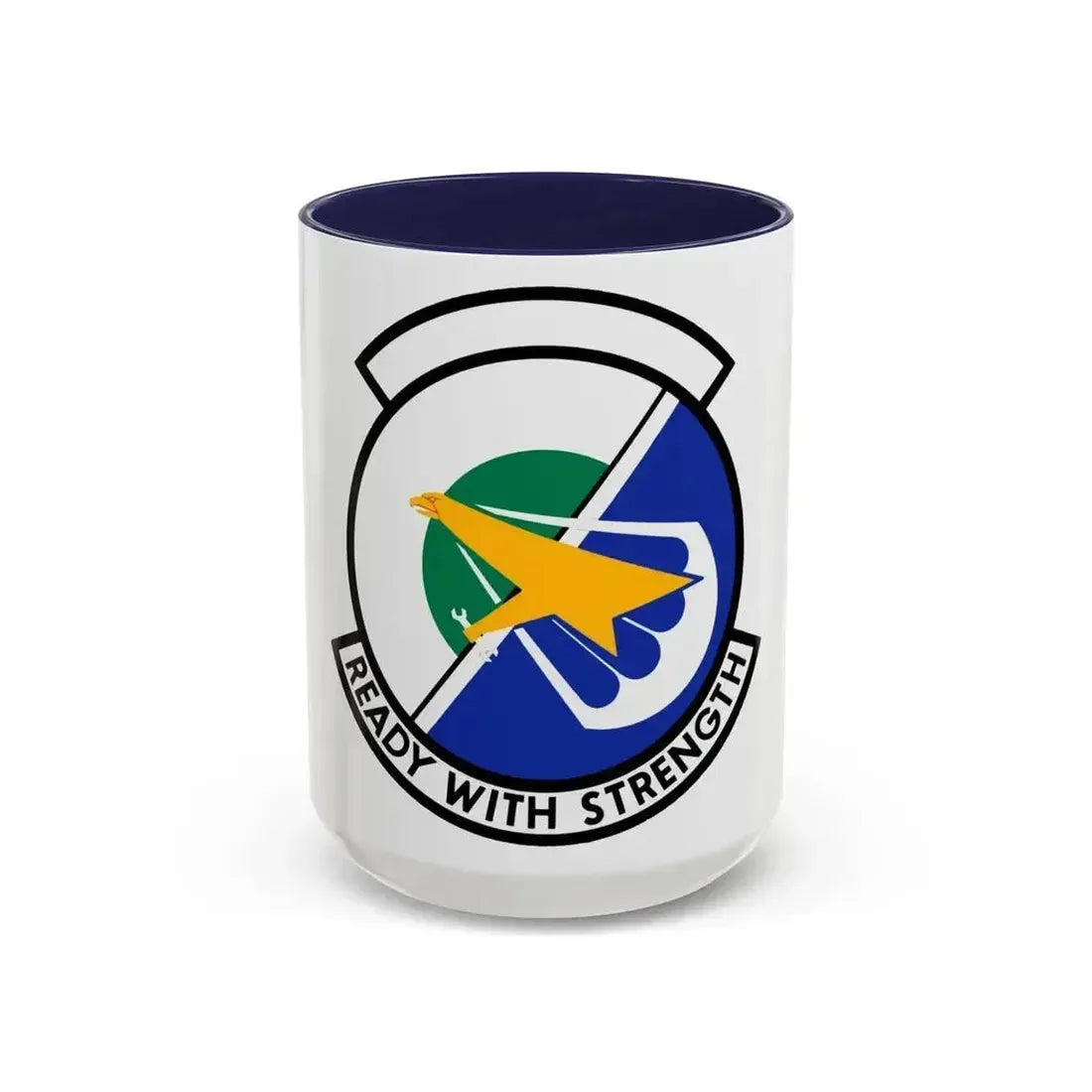 314 Aircraft Maintenance Squadron AETC (U.S. Air Force) Accent Coffee Mug 15oz Navy - Go Mug Yourself
