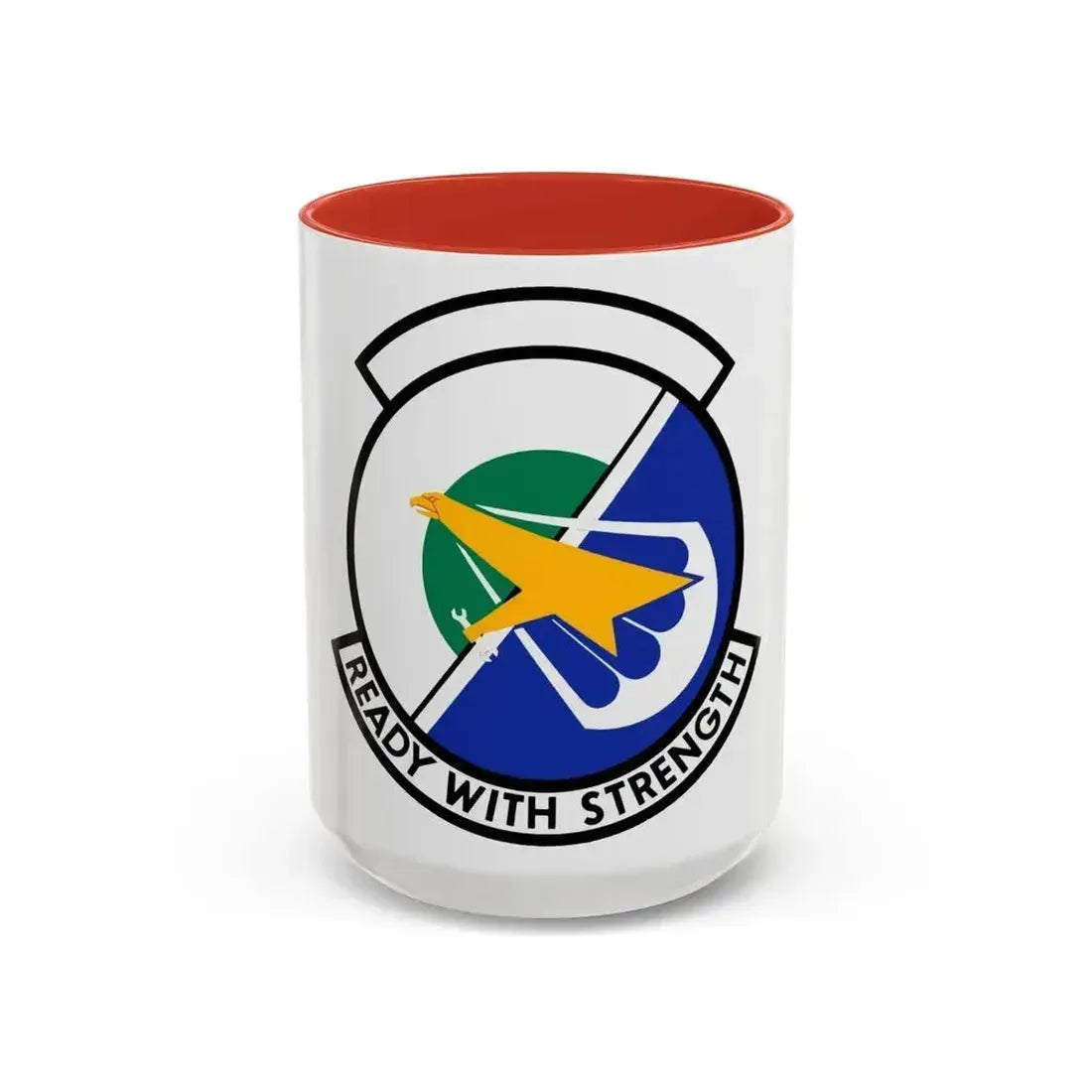 314 Aircraft Maintenance Squadron AETC (U.S. Air Force) Accent Coffee Mug 15oz Red - Go Mug Yourself