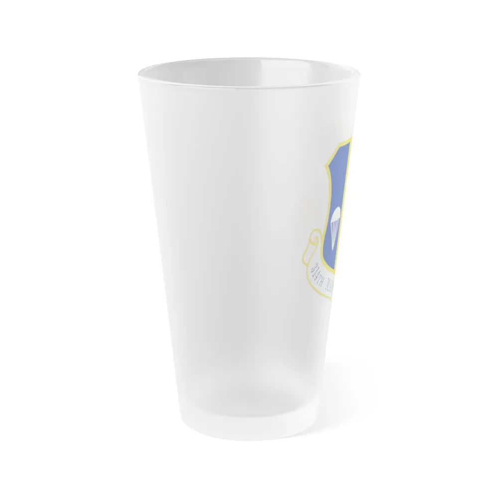 314 Maintenance Group AETC (U.S. Air Force) Frosted Pint Glass 16oz-Go Mug Yourself