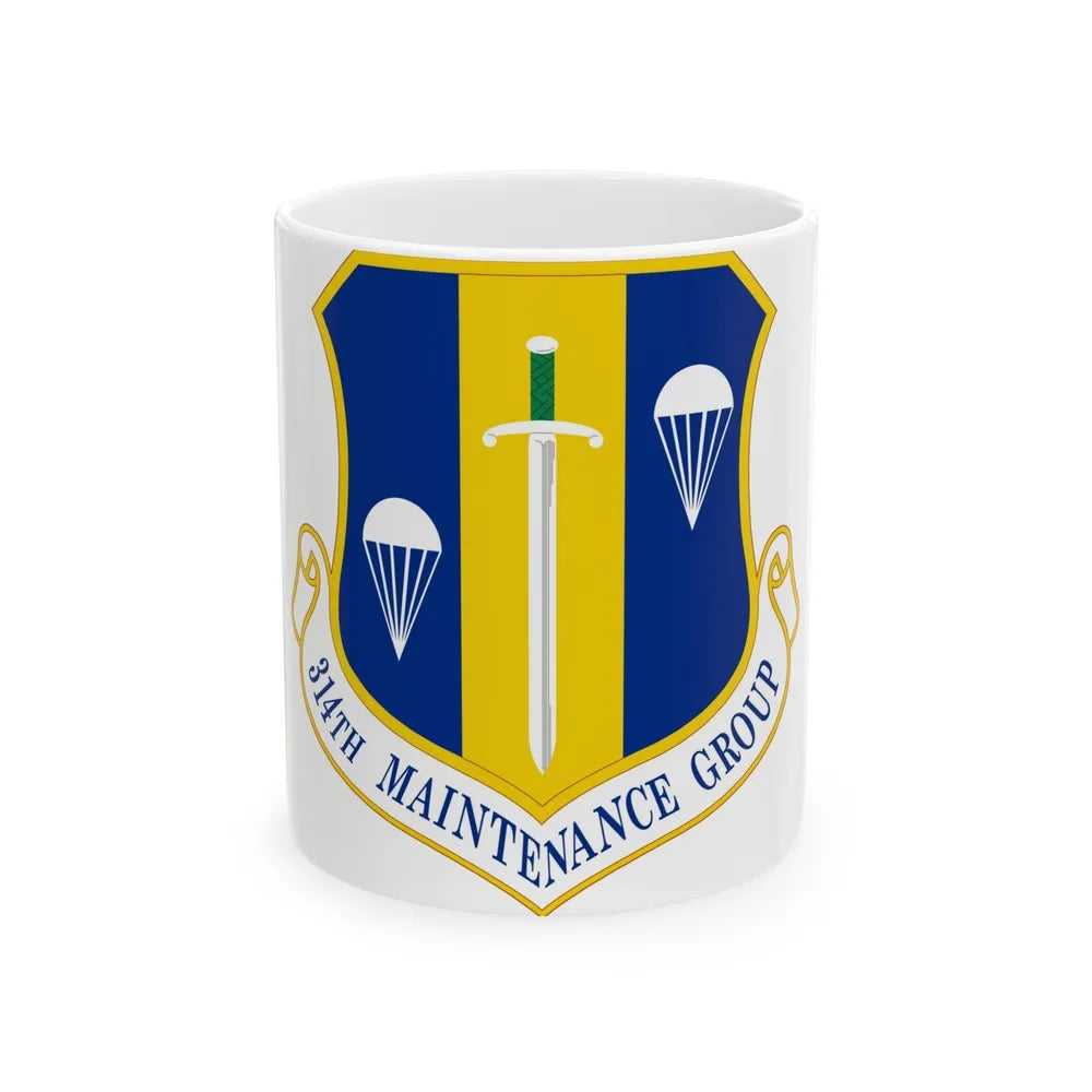 314 Maintenance Group AETC (U.S. Air Force) White Coffee Mug-11oz-Go Mug Yourself