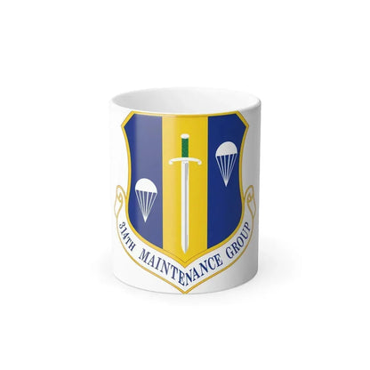 314 Maintenance Group AETC (U.S. Air Force) Color Changing Coffee Mug 11oz - Go Mug Yourself