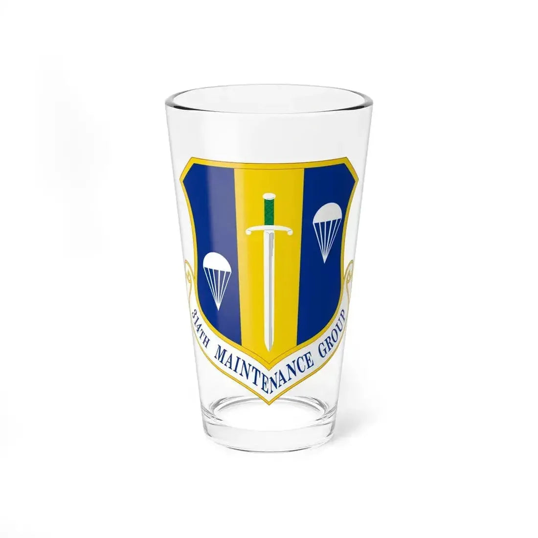 314 Maintenance Group AETC (U.S. Air Force) Pint Glass 16oz 16oz - Go Mug Yourself