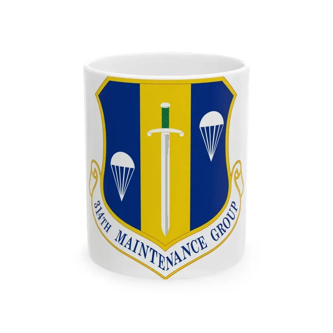 314 Maintenance Group AETC (U.S. Air Force) White Coffee Mug 11oz - Go Mug Yourself