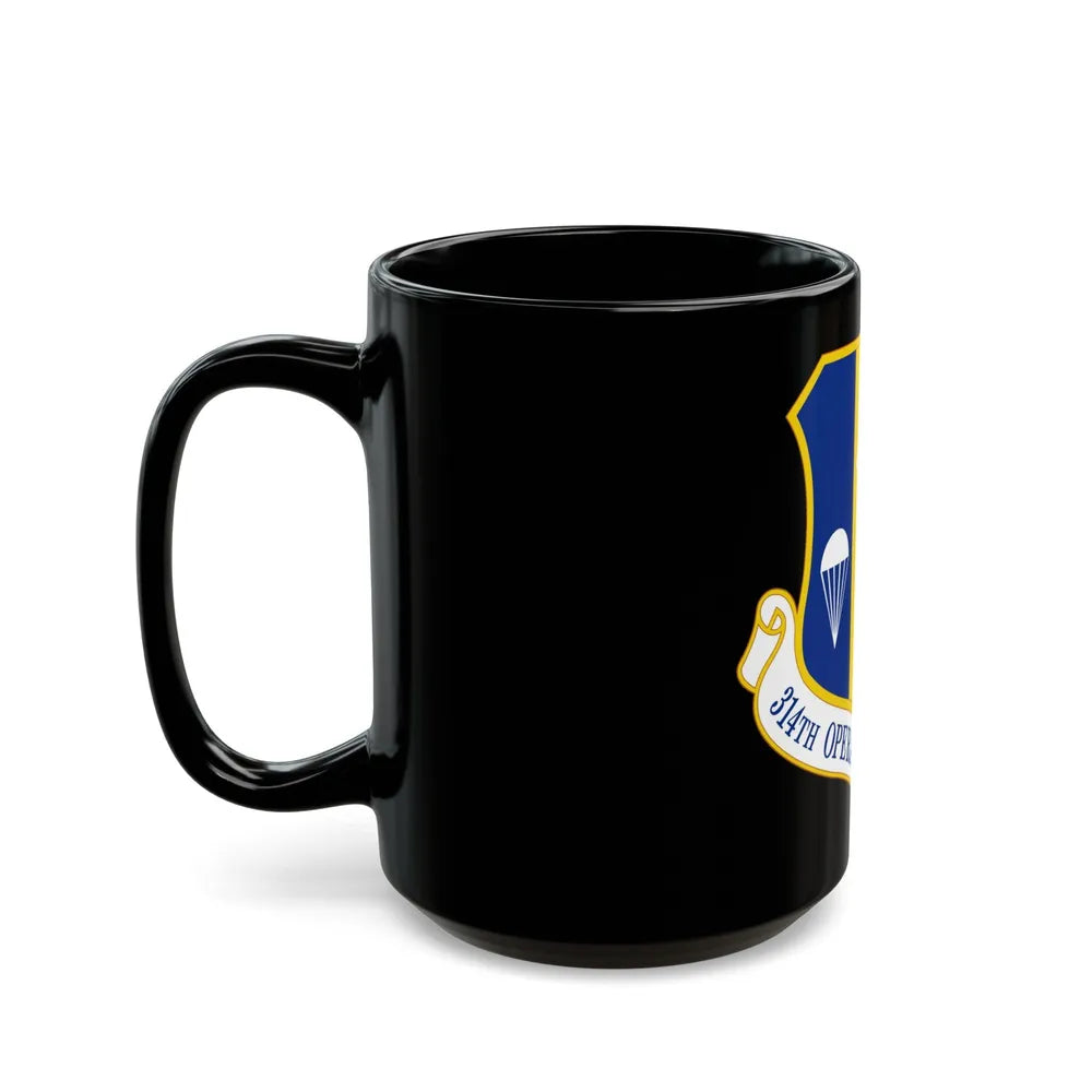 314 Operations Group AETC (U.S. Air Force) Black Coffee Mug-Go Mug Yourself