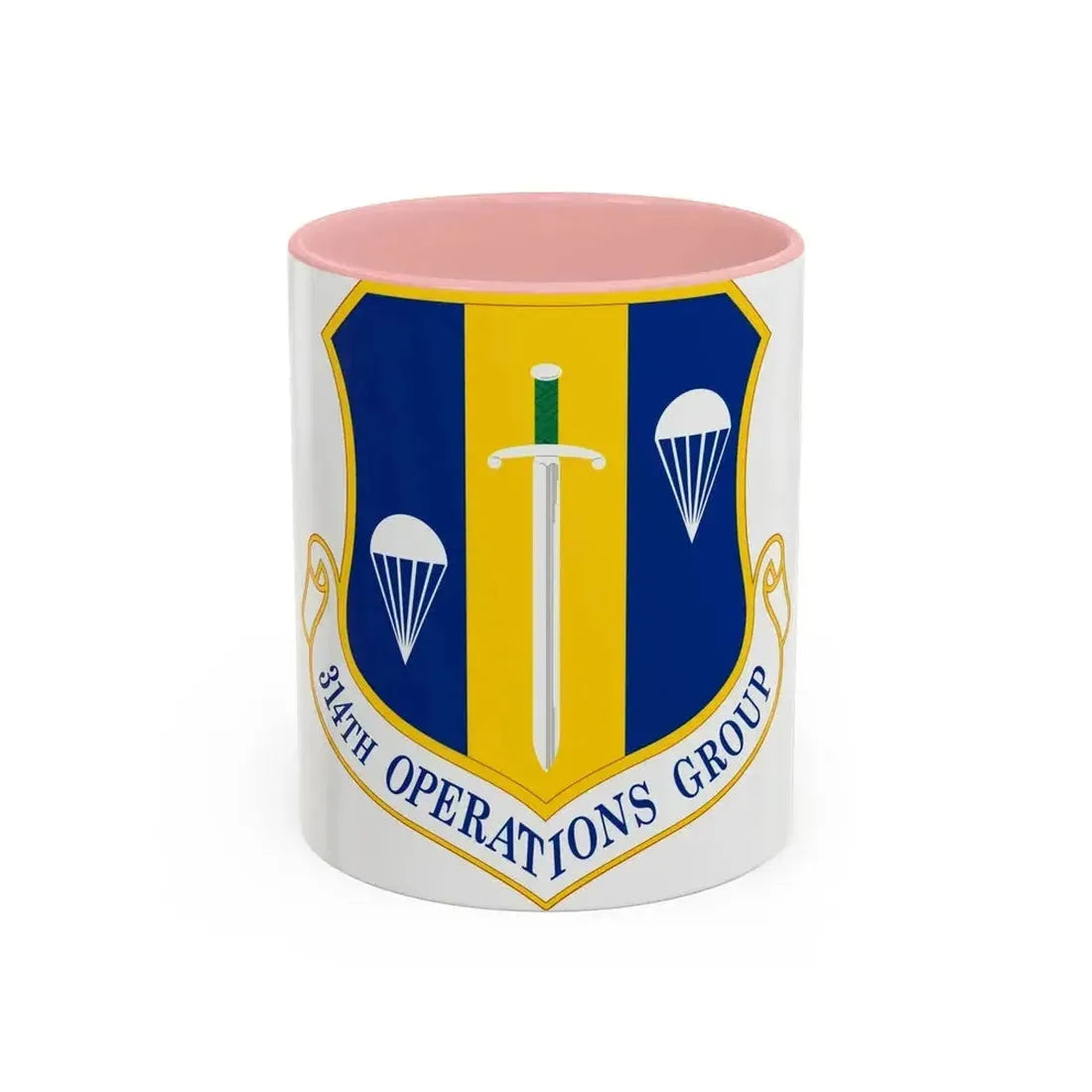 314 Operations Group AETC (U.S. Air Force) Accent Coffee Mug 11oz Pink - Go Mug Yourself