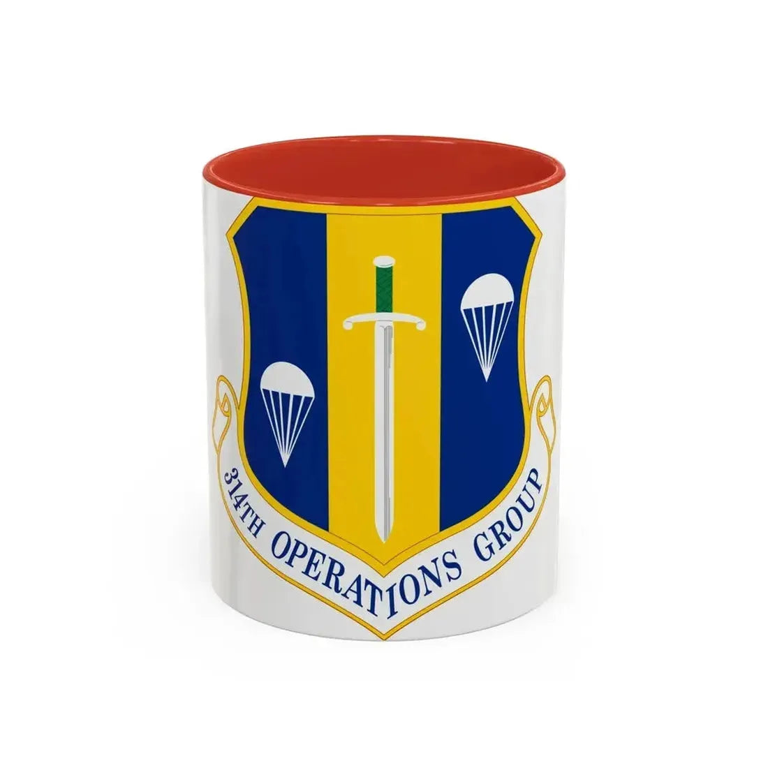 314 Operations Group AETC (U.S. Air Force) Accent Coffee Mug 11oz Red - Go Mug Yourself