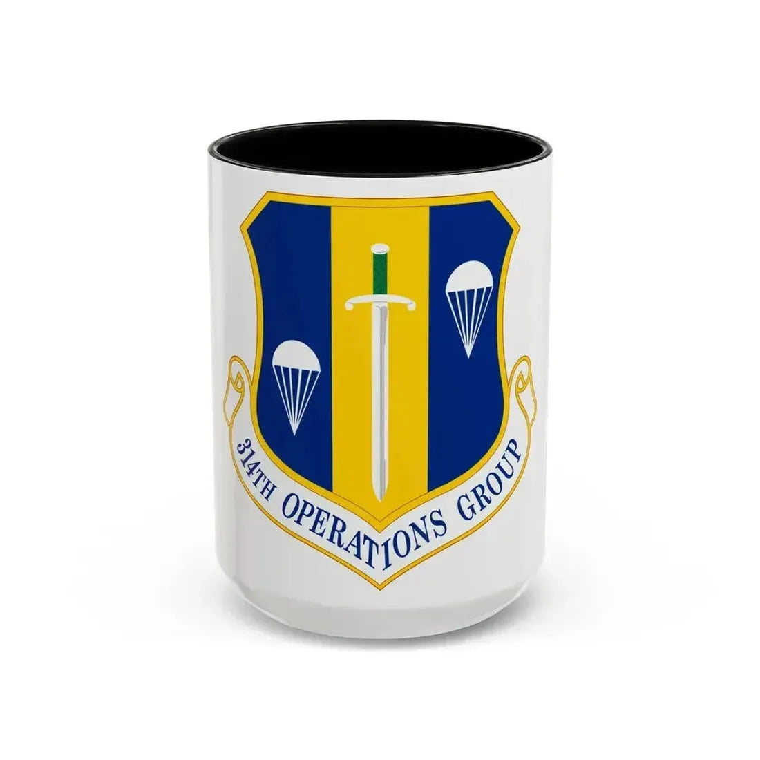 314 Operations Group AETC (U.S. Air Force) Accent Coffee Mug 15oz Black - Go Mug Yourself