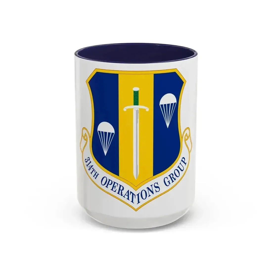 314 Operations Group AETC (U.S. Air Force) Accent Coffee Mug 15oz Navy - Go Mug Yourself