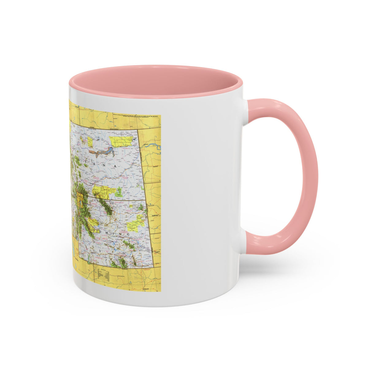 USA - Northwest 1 (1973) (Map) Accent Coffee Mug