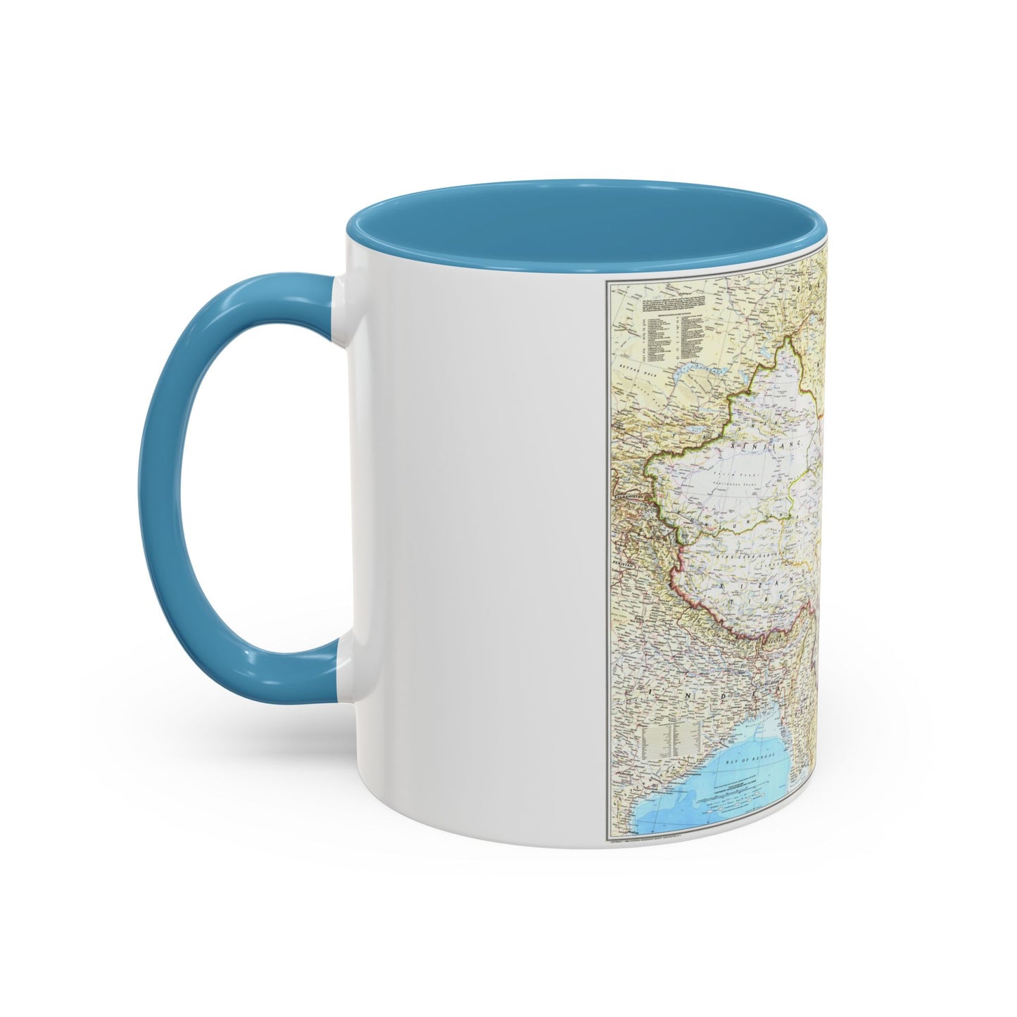 China - The People's Republic (1980) (Map) Accent Coffee Mug