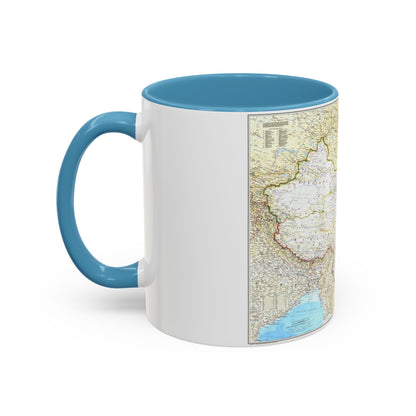 China - The People's Republic (1980) (Map) Accent Coffee Mug