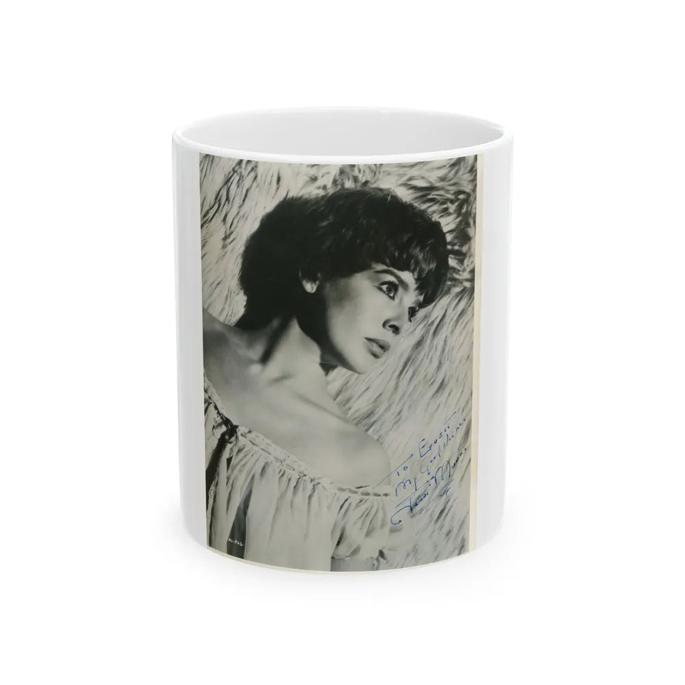 Janet Munro #14 (Vintage Female Icon) White Coffee Mug-11oz-Go Mug Yourself