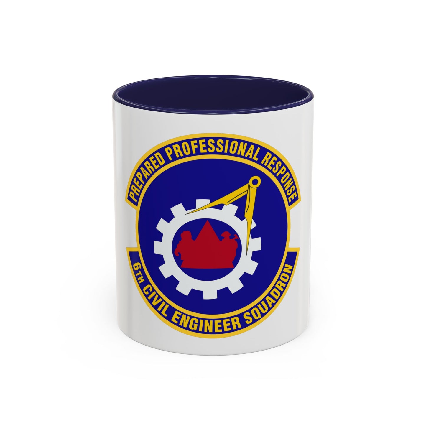 6th Civil Engineer Squadaron (U.S. Air Force) Accent Coffee Mug