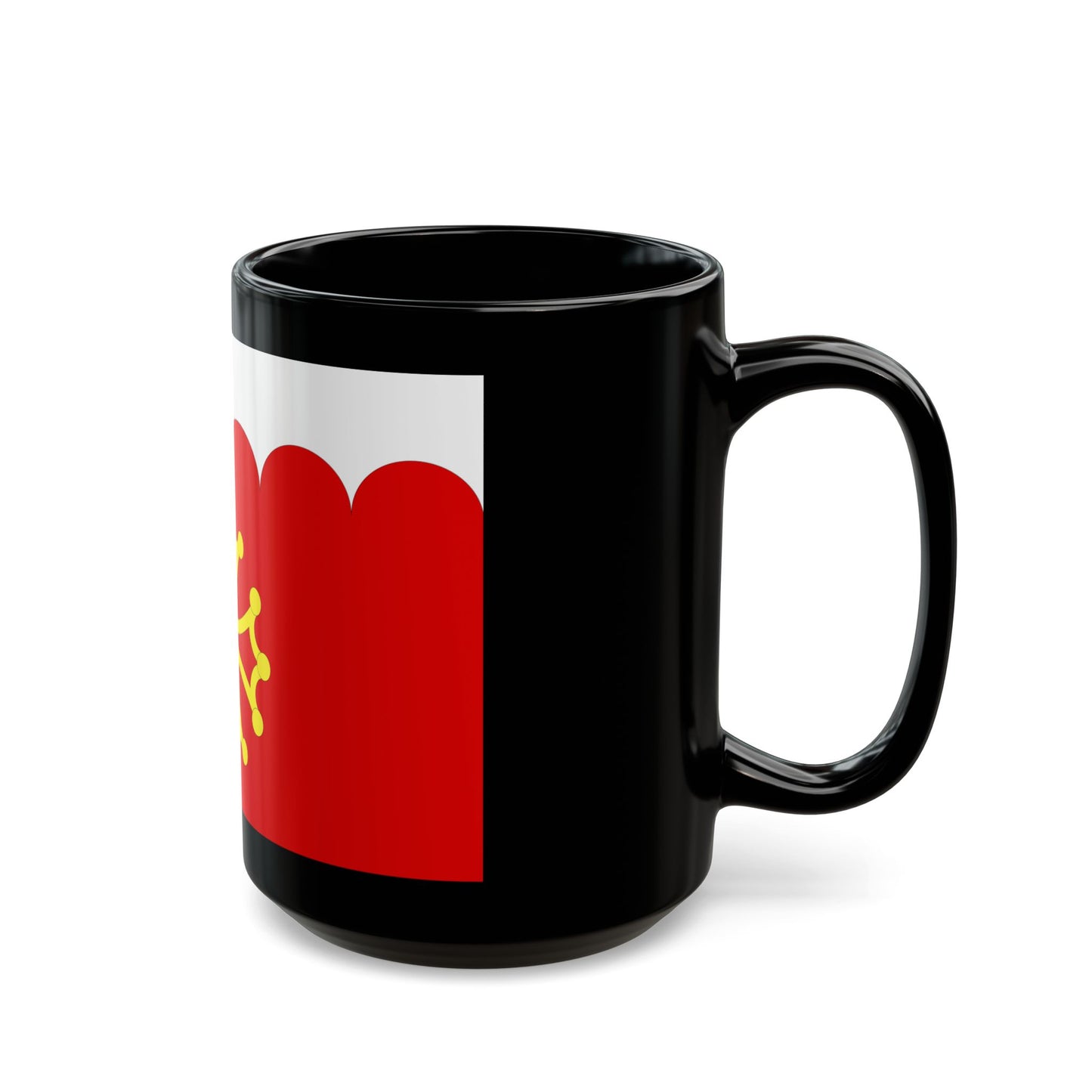 Flag of Gard France 2 - Black Coffee Mug-Go Mug Yourself