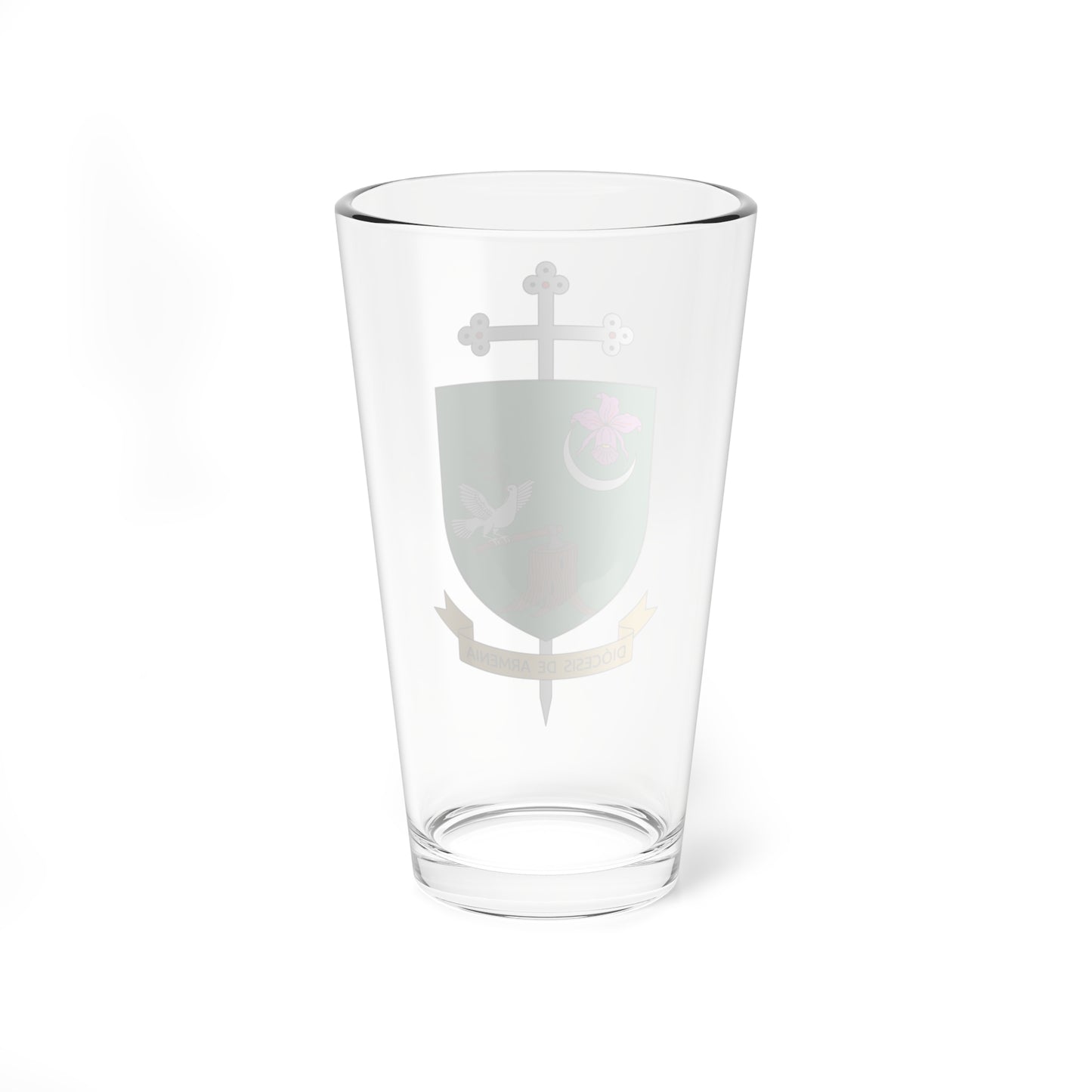 Escudo de la Diócesis de Armenia (Colombia) (Coat of Arms) Pint Glass 16oz