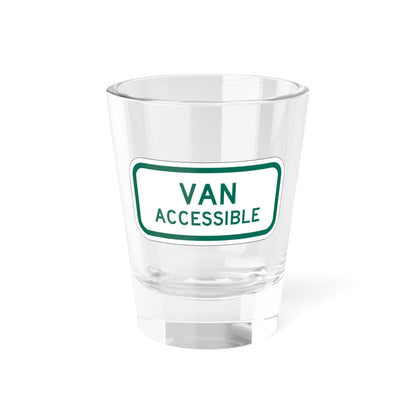 MUTCD-MI R7-8P (Michigan) (Road Sign) Shot Glass 1.5oz