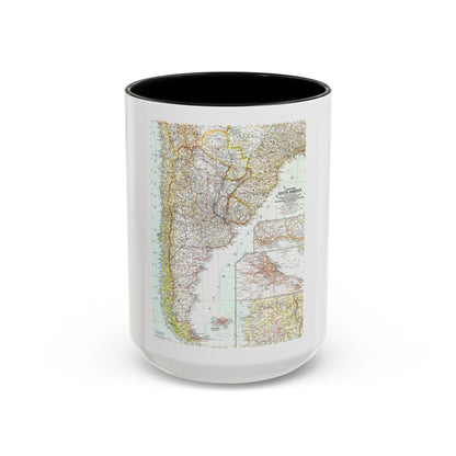 South America - Southern (1958) (Map) Accent Coffee Mug